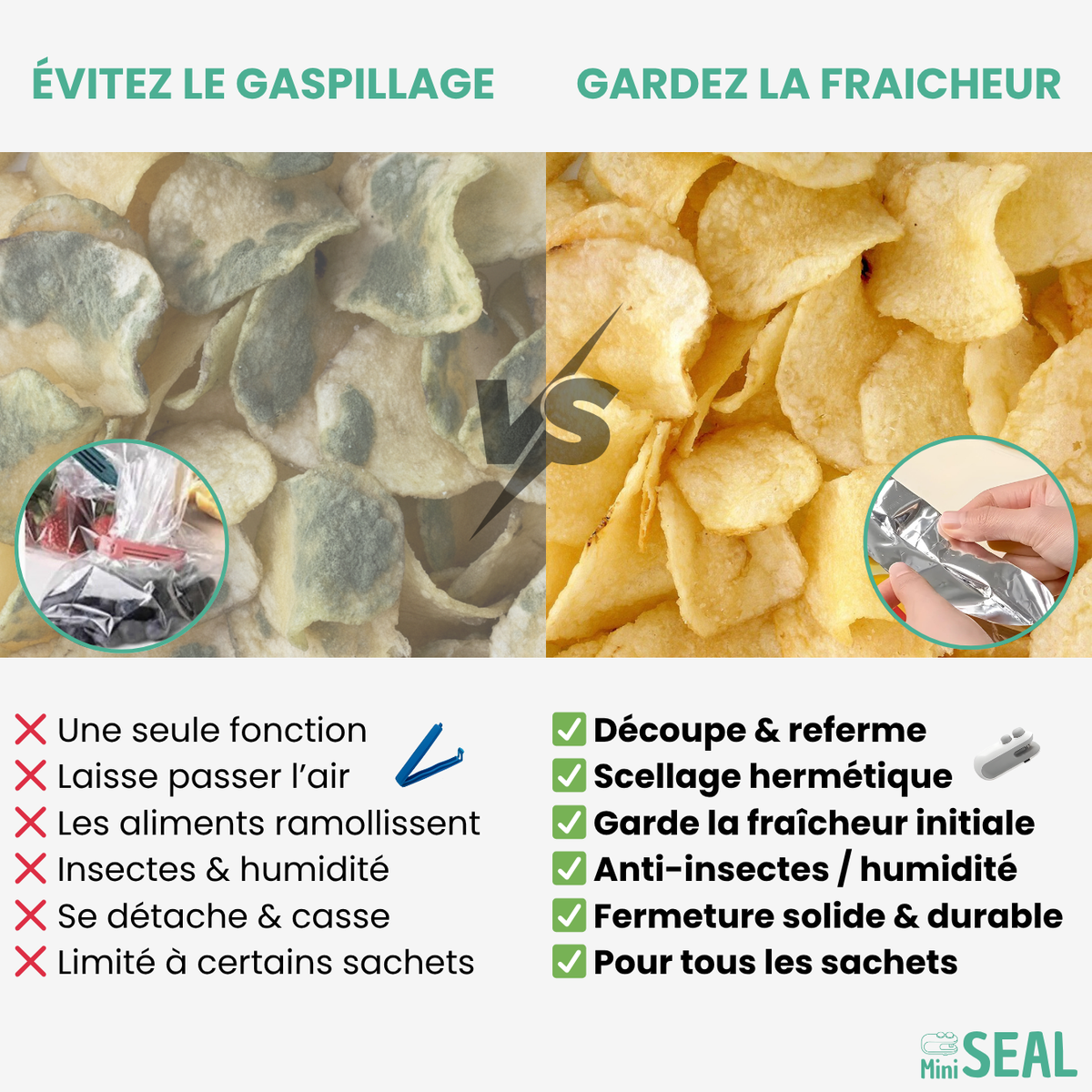 MiniSEAL scelleur de sachet alimentaire